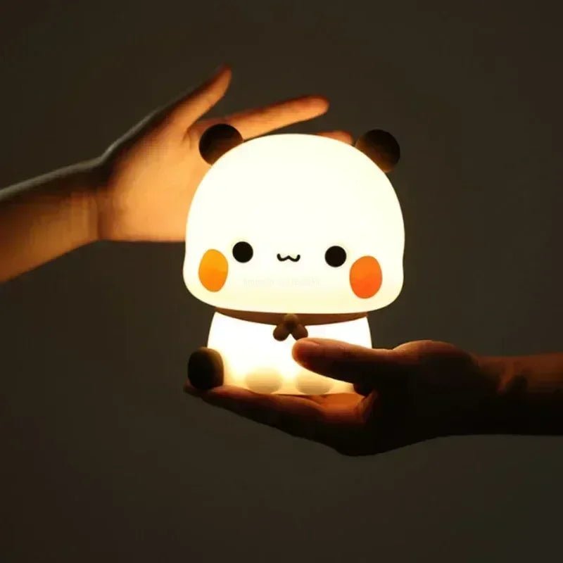 LumiPanda Mjuk LED Panda Nattlampa för Barnrum