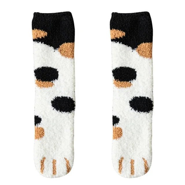 Calcetines de dibujos animados con huellas de gato PawPrints para mujer, algodón supremo suave y cómodo