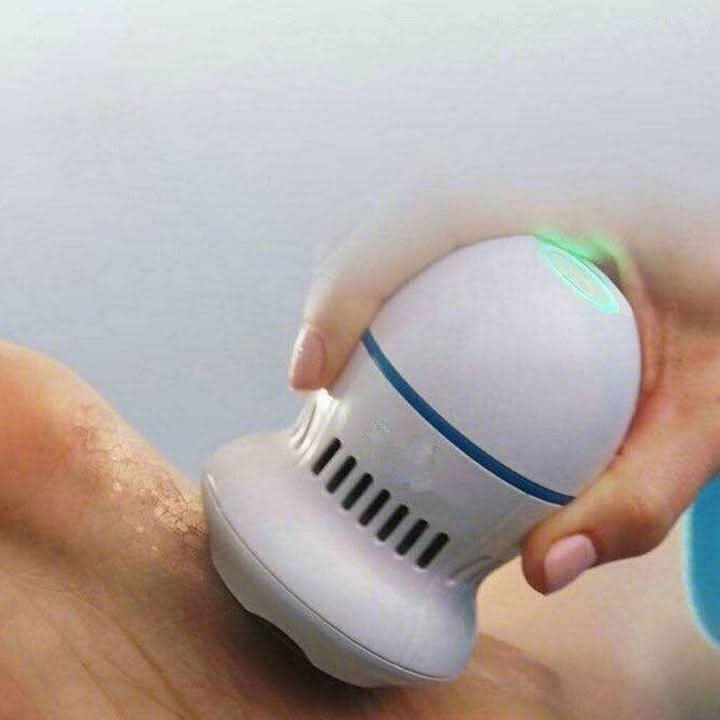 Dispositivo inalámbrico StepGlow para el cuidado de los pies con aspiradora para pies suaves en casa
