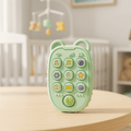 Móvil colgante NurtureNest con anillo de silicona para la dentición, para manos pequeñas, alivio suave para las encías
