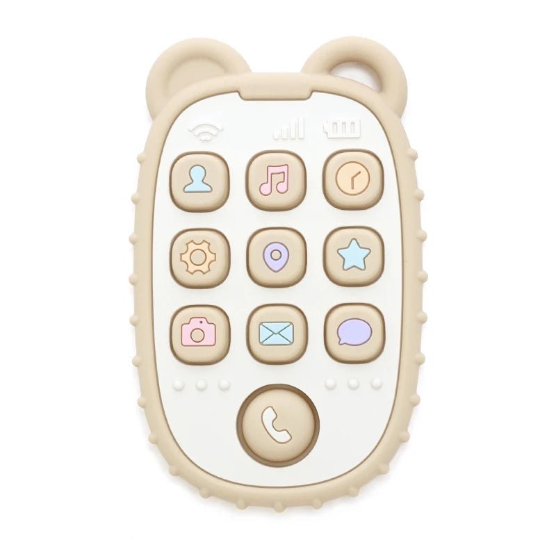 Móvil colgante NurtureNest con anillo de silicona para la dentición, para manos pequeñas, alivio suave para las encías