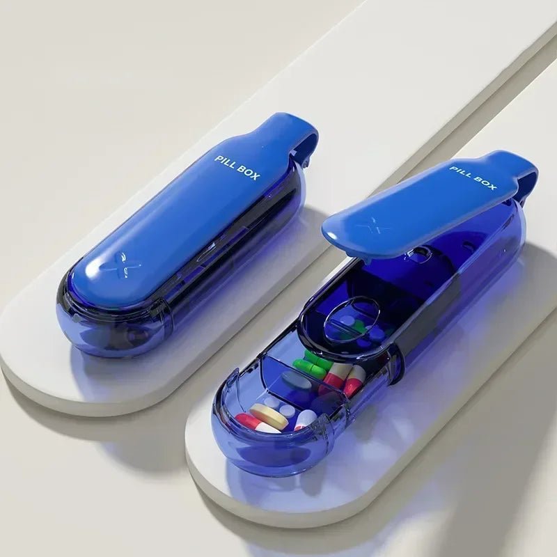 حافظة حبوب محمولة PulseGuard للمسافرين، تخزين آمن ومضغوط