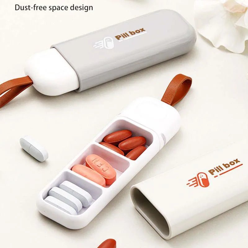 حافظة حبوب محمولة PulseGuard للمسافرين، تخزين آمن ومضغوط