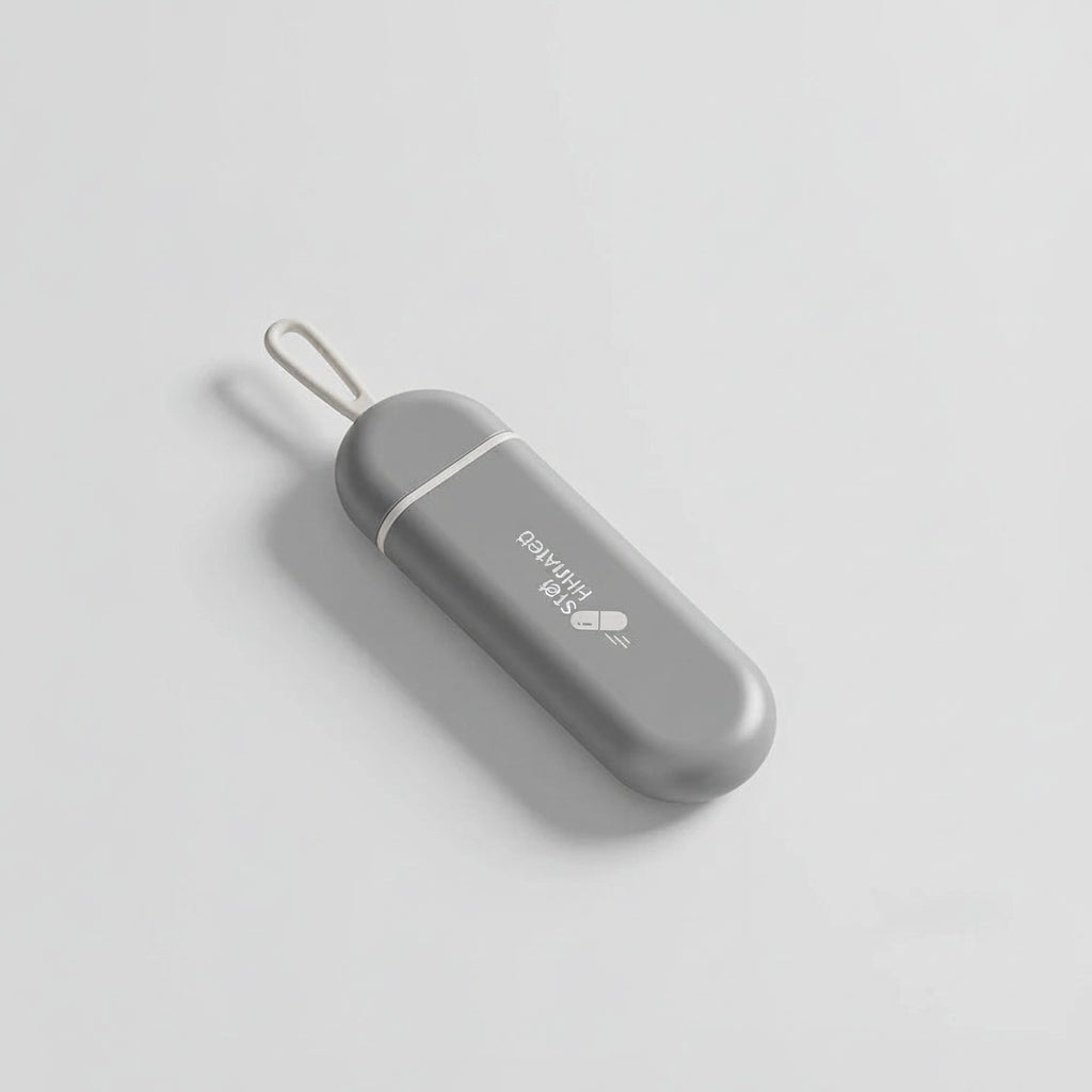 حافظة حبوب محمولة PulseGuard للمسافرين، تخزين آمن ومضغوط