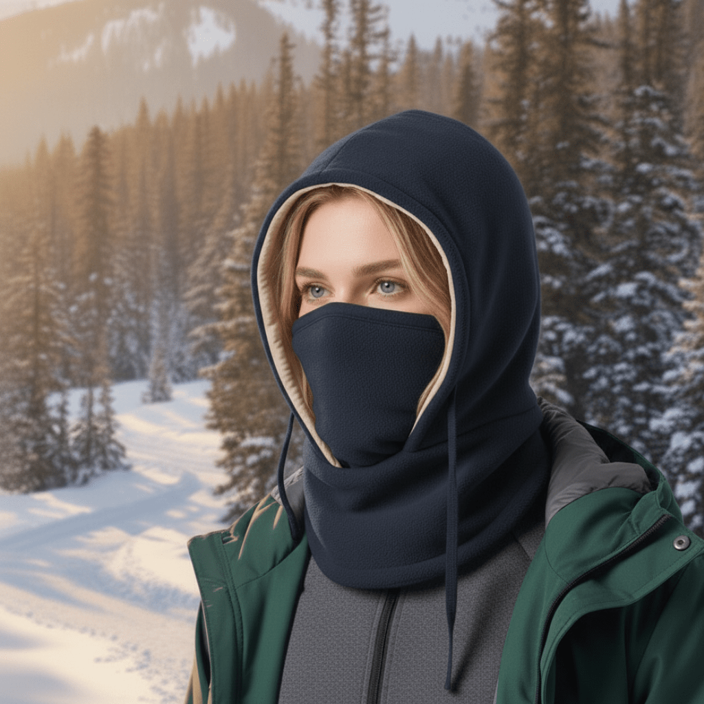 Czapka FrostGuard wiatroszczelna na zimną pogodę na zewnątrz, ciepła i idealna dla turystów