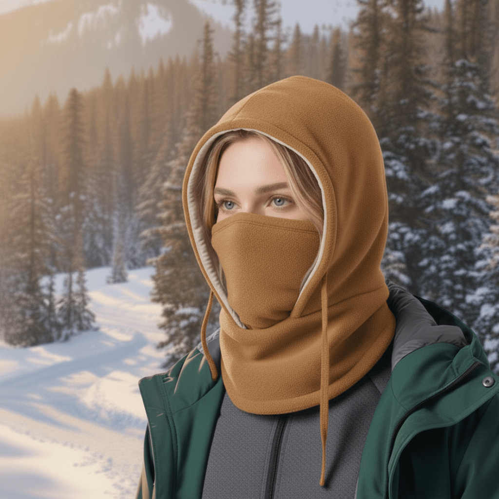 Czapka FrostGuard wiatroszczelna na zimną pogodę na zewnątrz, ciepła i idealna dla turystów
