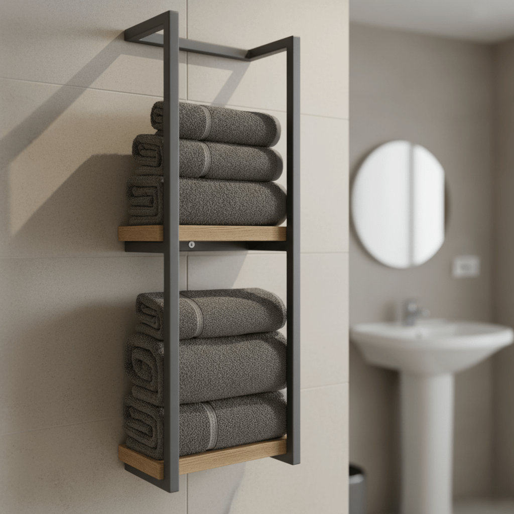 Suporte de Toalhas de Parede Moderno Bathline em Aço Inoxidável Antiferrugem