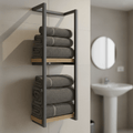 Suporte de Toalhas de Parede Moderno Bathline em Aço Inoxidável Antiferrugem