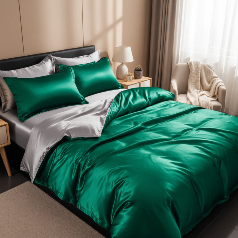 Silk Bliss Bedding Set for Soft Comfort and Luxury