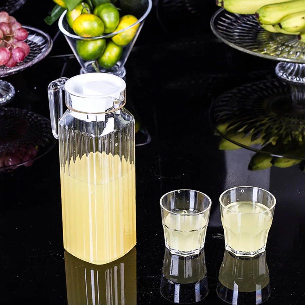 Caraffa per Succo in Plastica FlowNest per Cucine Domestiche con Struttura Durevole e Manico Ergonomico