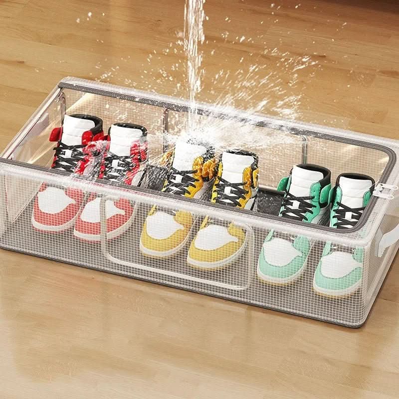 VistaBox Clear View Stackable Shoe Box With Ventilation And Waterproof Protection
