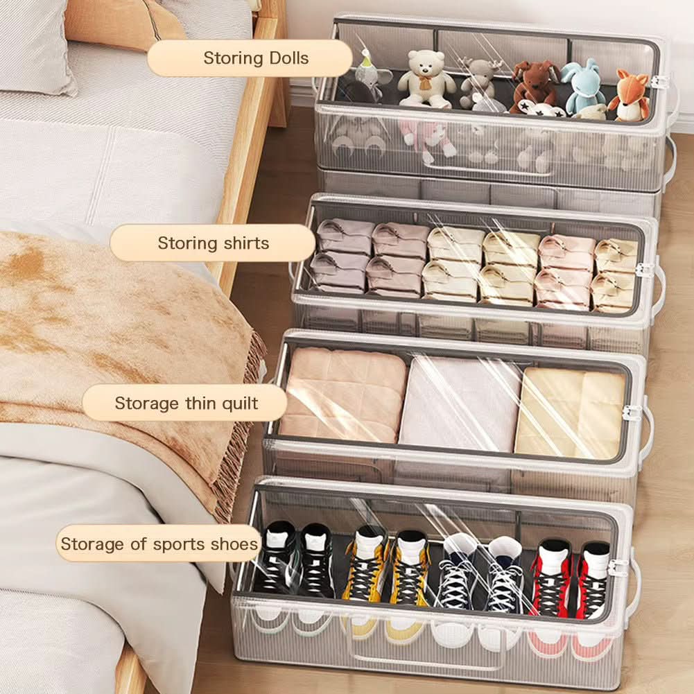 VistaBox Clear View Stackable Shoe Box With Ventilation And Waterproof Protection