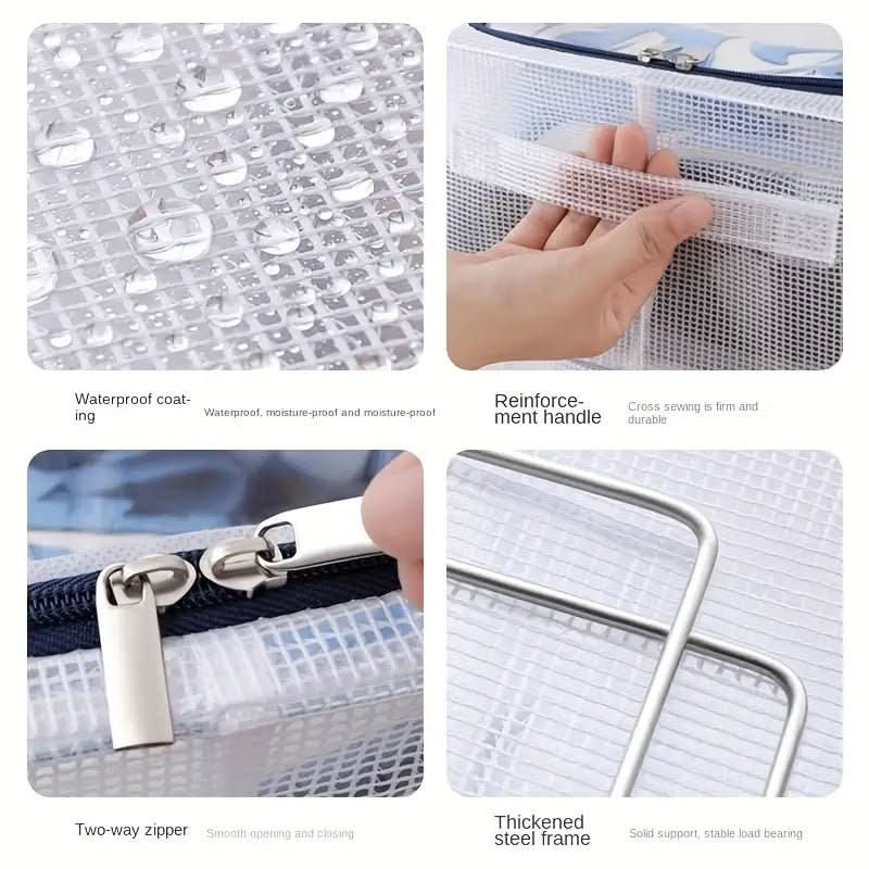 VistaBox Clear View Stackable Shoe Box With Ventilation And Waterproof Protection