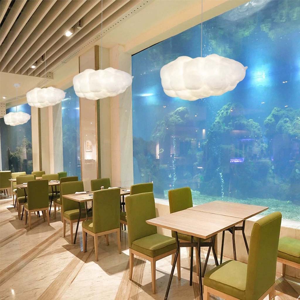 Lustră din bumbac cu estetică nordică de nori pentru interioare moderne