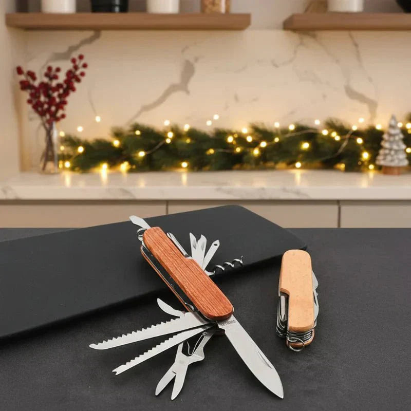 Heritage Oak personalisierter Rosenholz Kellnermesser Korkenzieher mit Gravur Geschenk Hochzeit