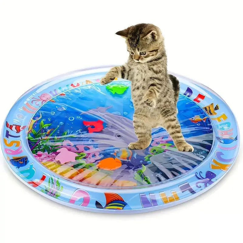 Oceanpaws Water Play Mat, Inflatable Cooling Sensory Pad For Pets