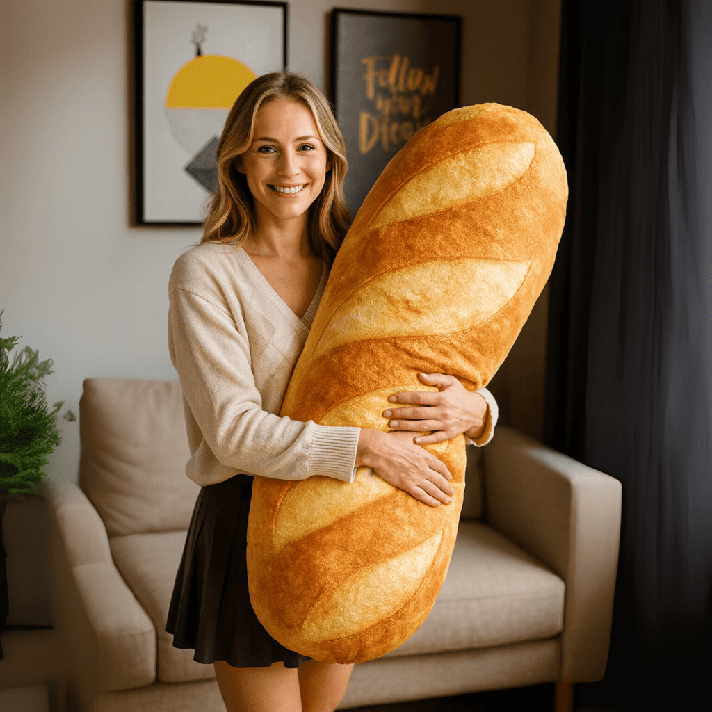 CozyNest Pehmeä Baguette-tyyny kodin sisustuksen ja mukavuuden ystäville