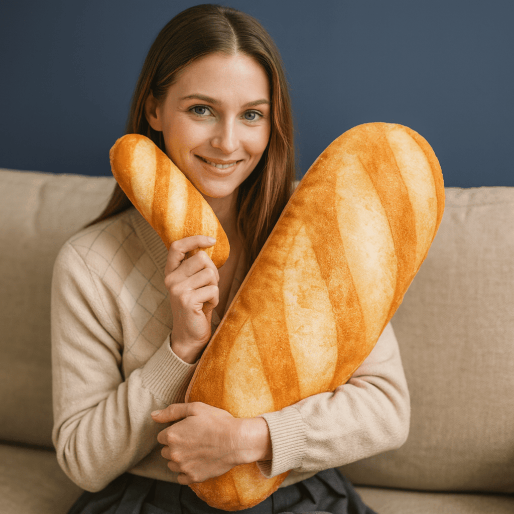 CozyNest Pehmeä Baguette-tyyny kodin sisustuksen ja mukavuuden ystäville