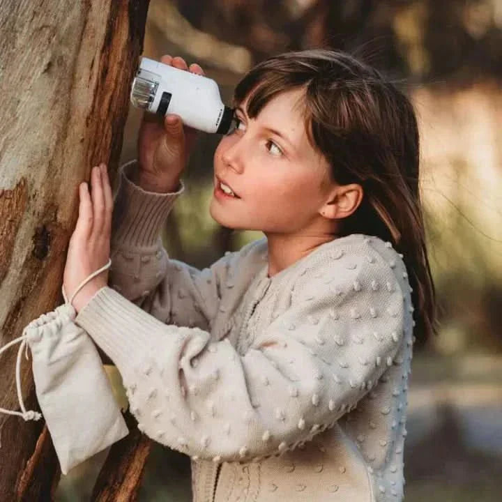 Microscope portable QuestScope Kids, grossissement 60x-120x, découverte