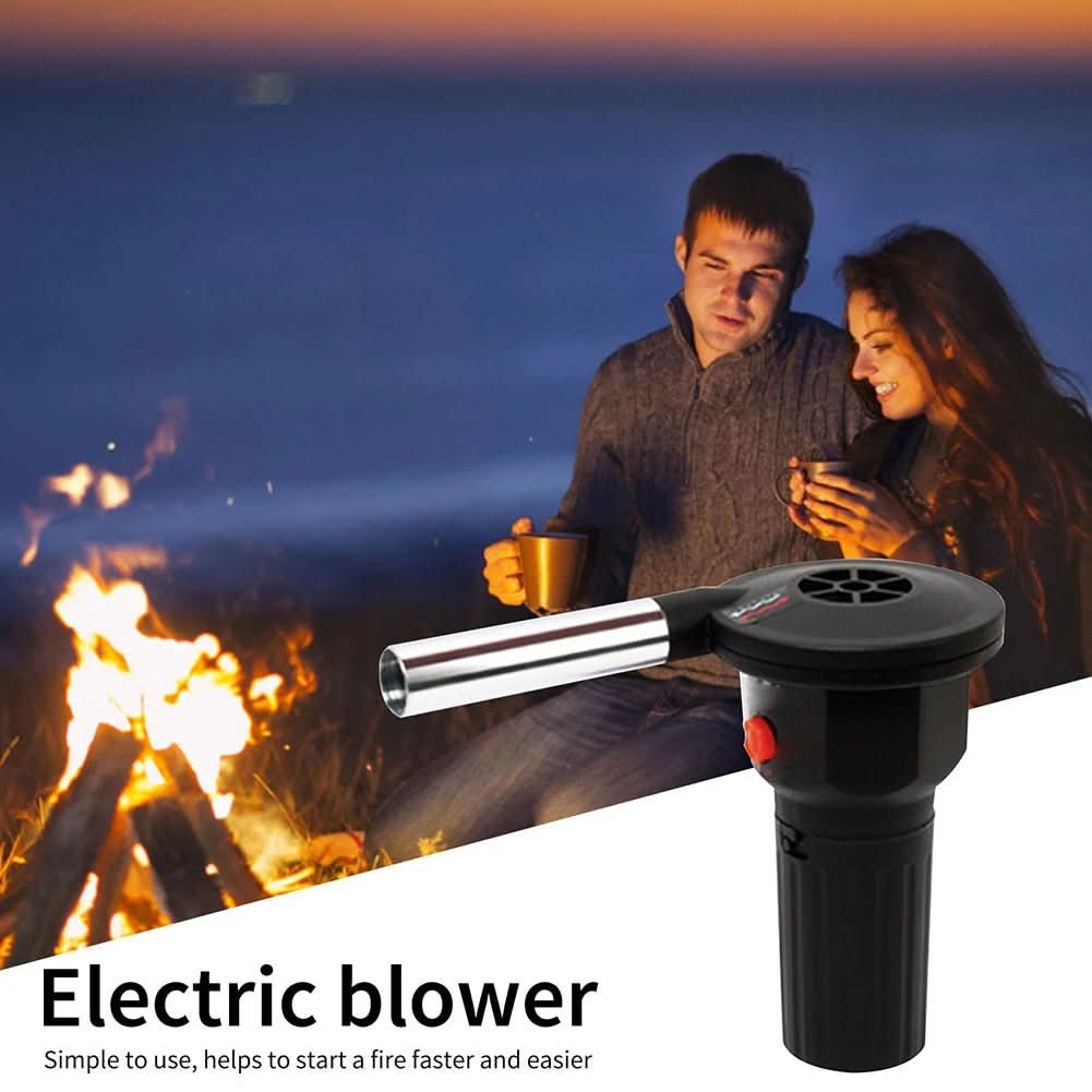 Portable Grill Blower For Quick Lighting At Outdoor Barbecues And Campers