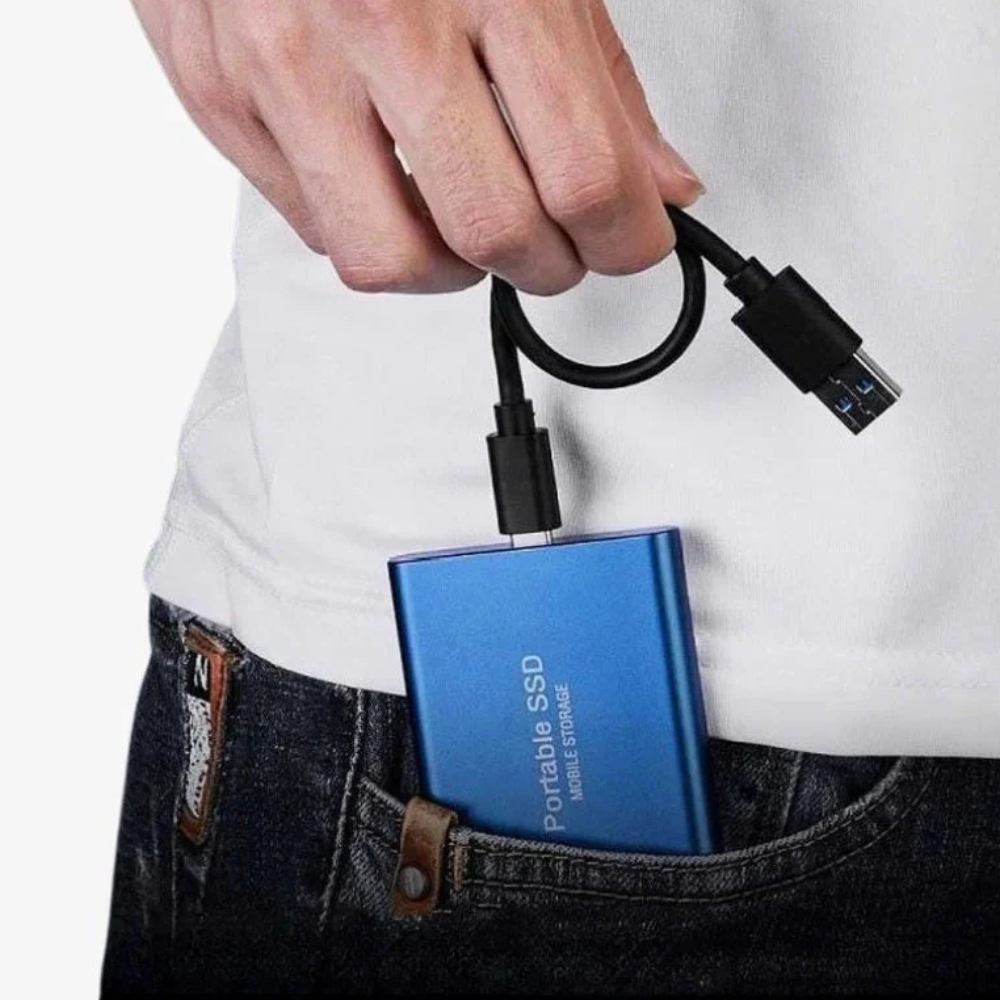 Alüminyum USB-C Harici SSD, Dizüstü ve Masaüstü Bilgisayarlar için Darbeye Dayanıklı