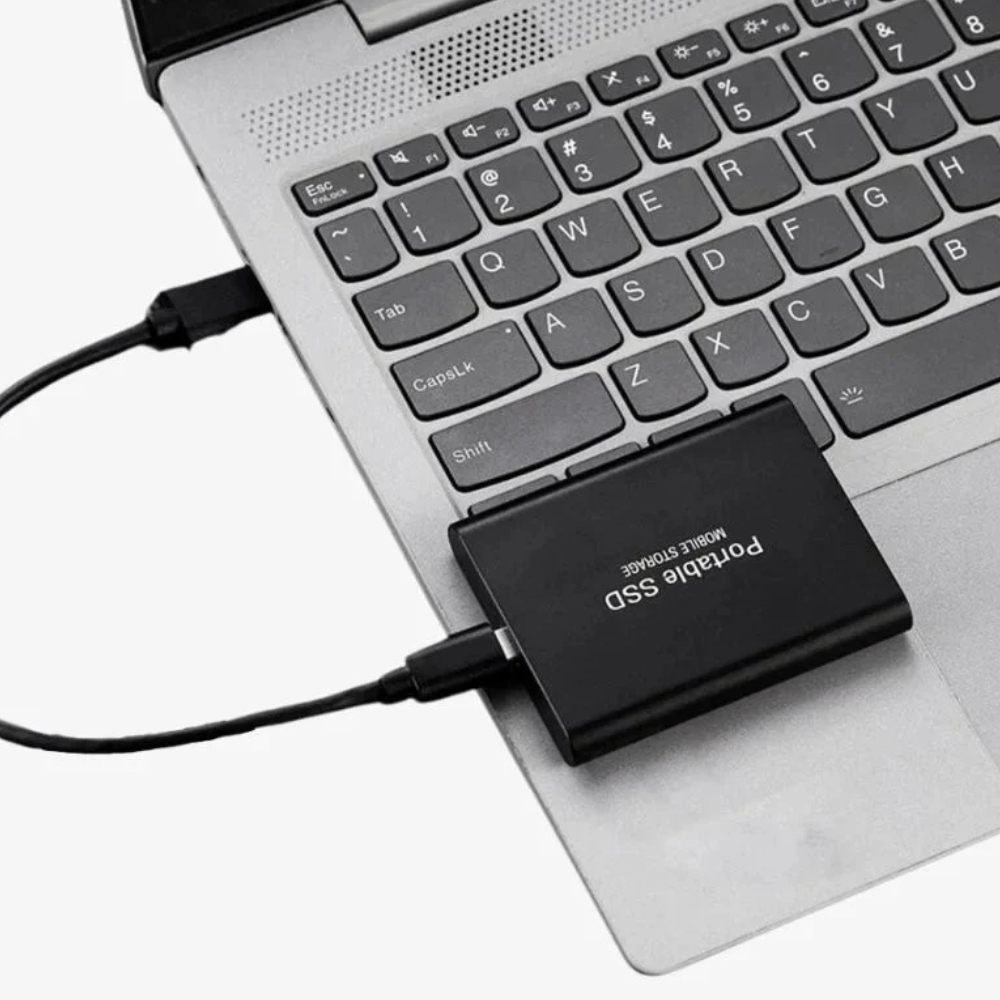 Alüminyum USB-C Harici SSD, Dizüstü ve Masaüstü Bilgisayarlar için Darbeye Dayanıklı