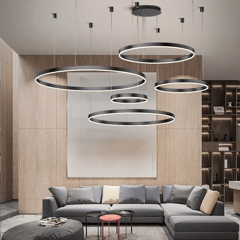 Lampada a sospensione moderna OrbisGlow con design LED circolare