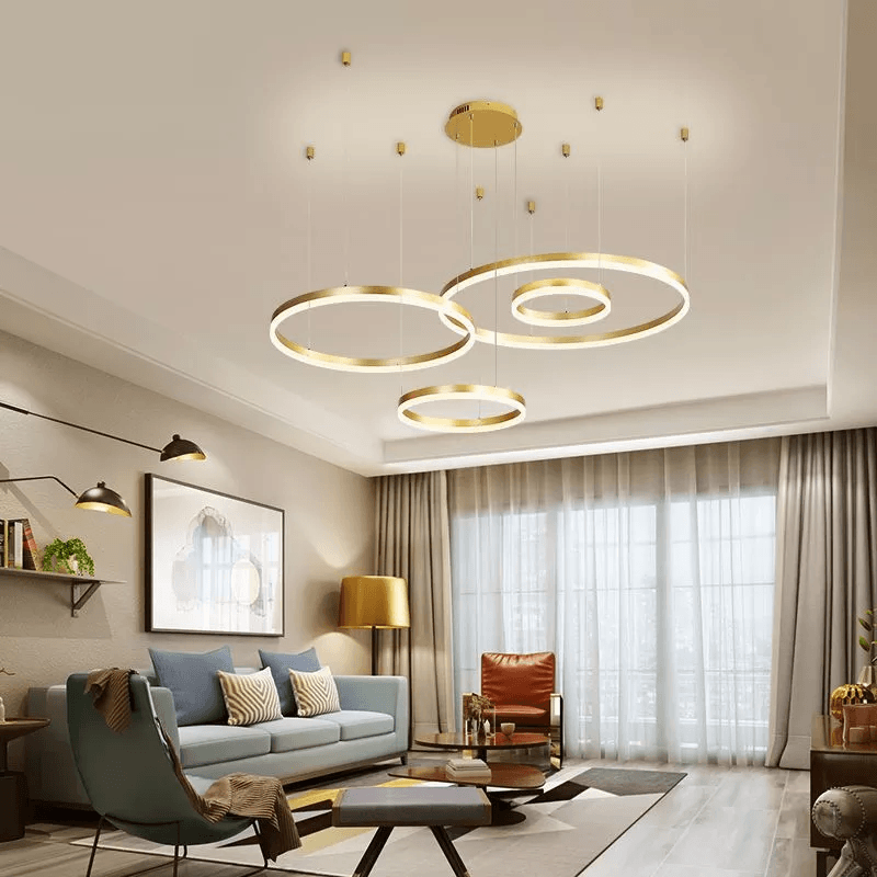 Lampada a sospensione moderna OrbisGlow con design LED circolare