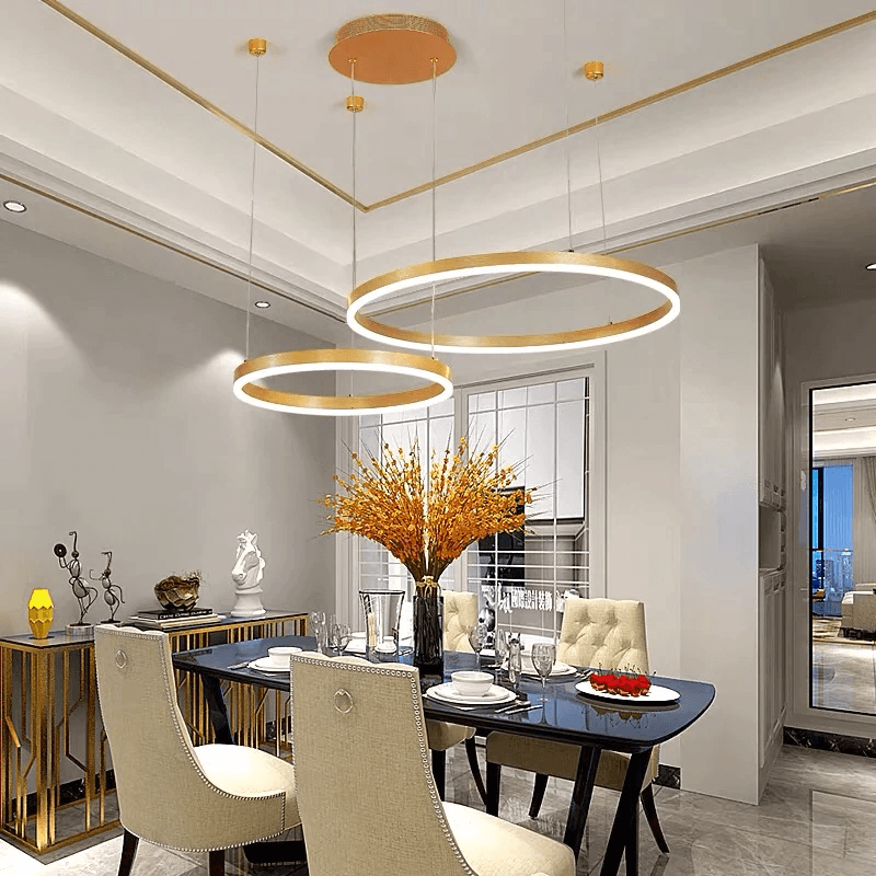 Lampada a sospensione moderna OrbisGlow con design LED circolare