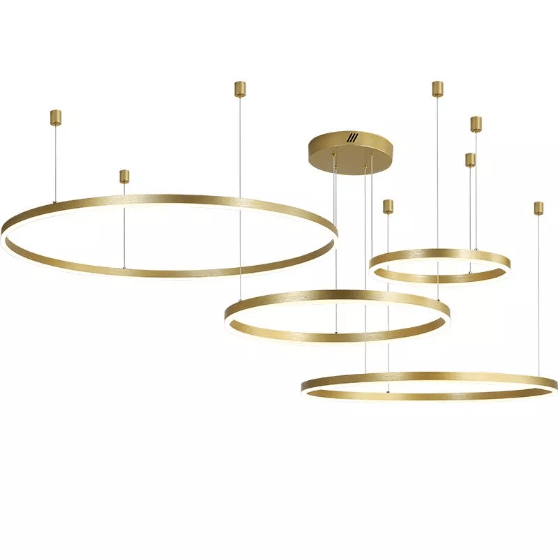 Lampada a sospensione moderna OrbisGlow con design LED circolare