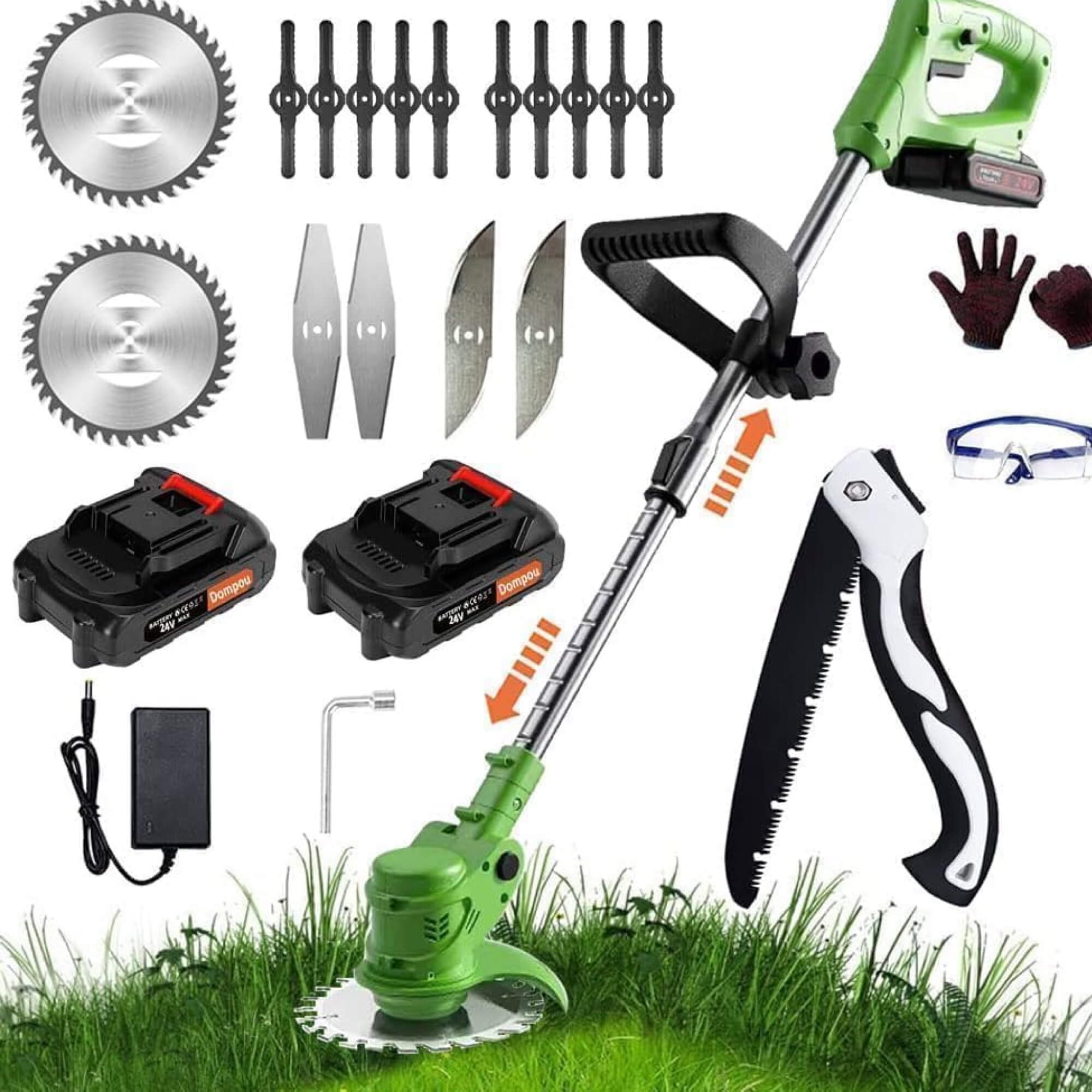 Cordless Weed Eater And Grass Trimmer For Lawn Care Battery Powered