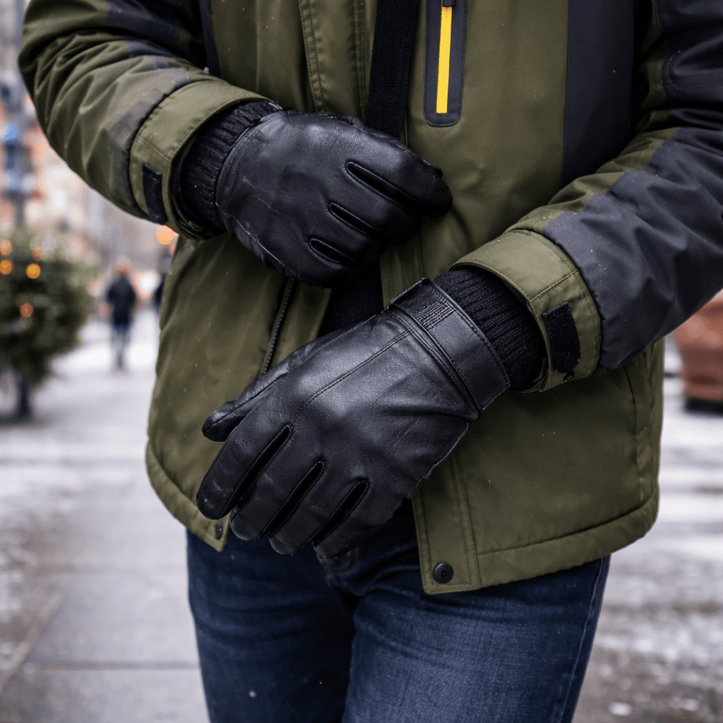 Heatlea læderhandsker med varm foring til elegant vinterkomfort
