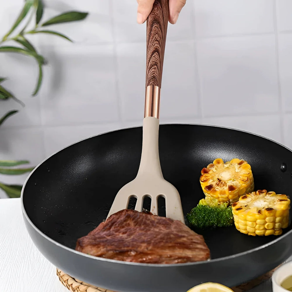 Silvoria 10-delars silikonredskap med värmebeständig design