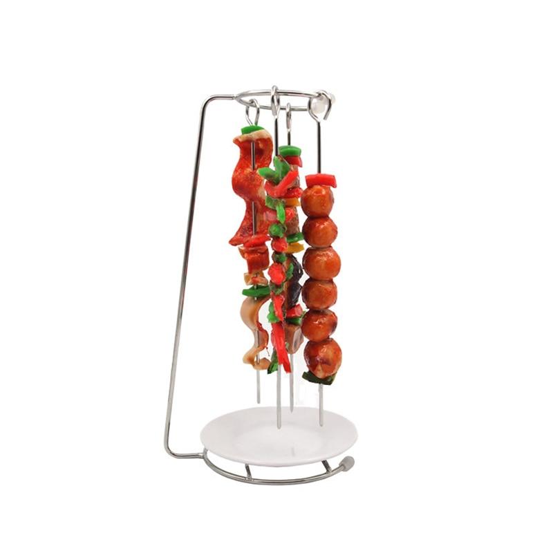 Conjunto de Espetadas Grillmaster Premium em Aço Inoxidável com Suporte Ajustável