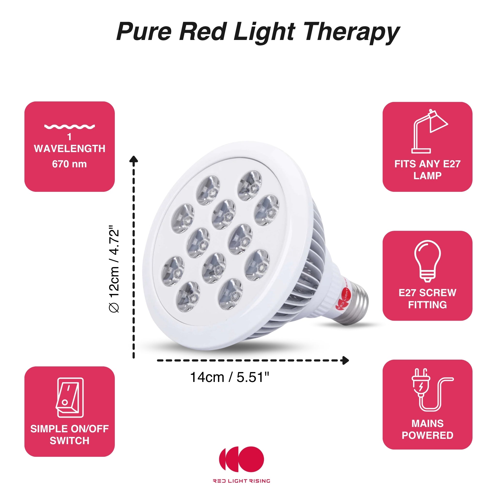 Target Light Pro 670nm Compact Red Light Device For Home Use