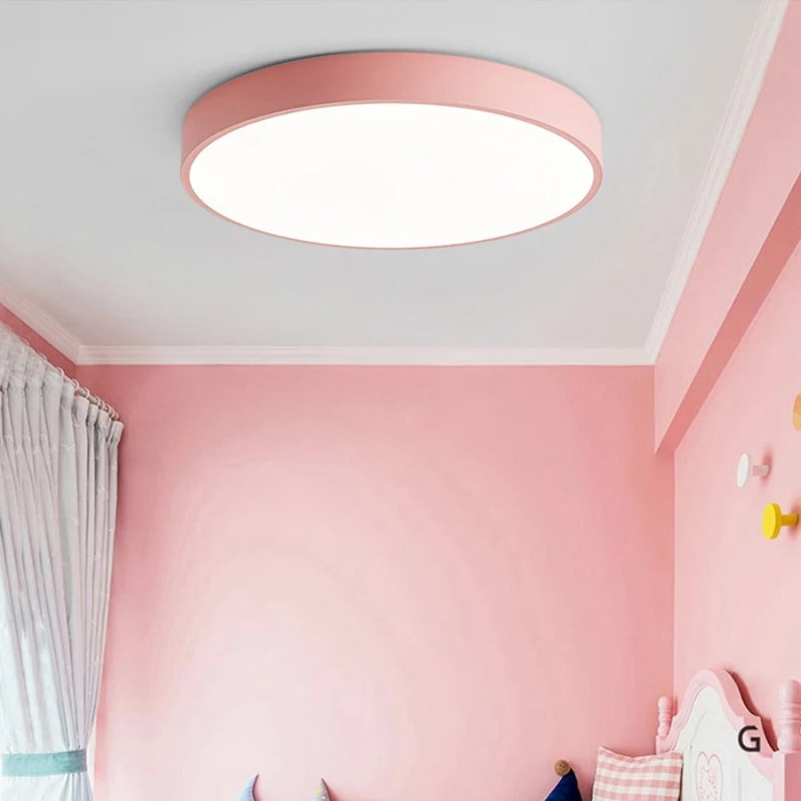 Lámpara de techo LED escandinava con iluminación suave para dormitorios o espacios de trabajo