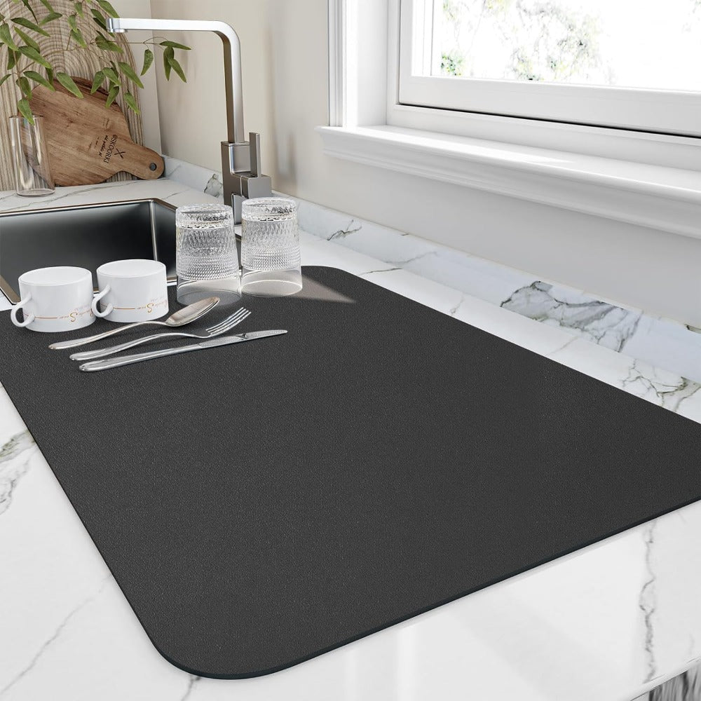 DryFlow Quick Dry Dish Mat For Fast Absorption In Kitchen