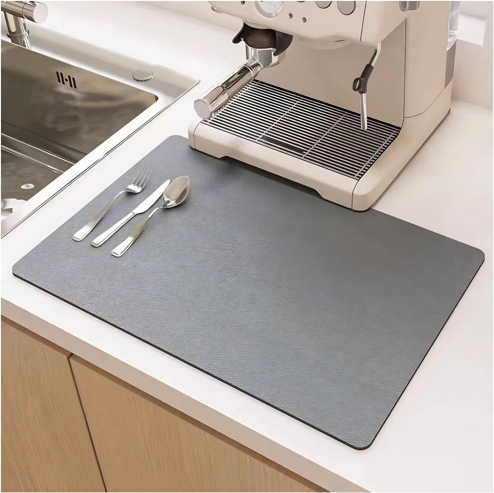 DryFlow Quick Dry Dish Mat For Fast Absorption In Kitchen