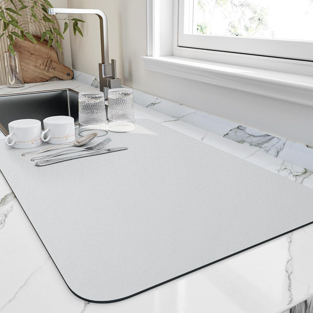 DryFlow Quick Dry Dish Mat For Fast Absorption In Kitchen