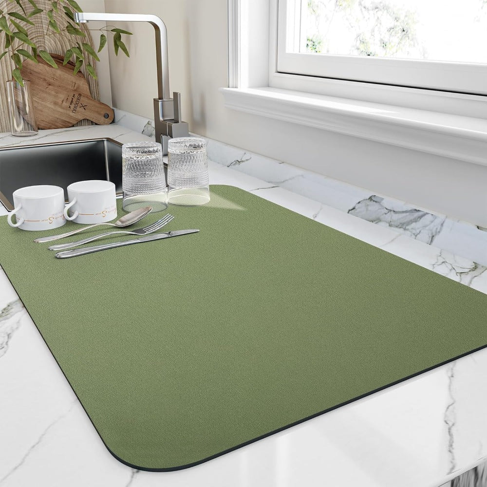 DryFlow Quick Dry Dish Mat For Fast Absorption In Kitchen