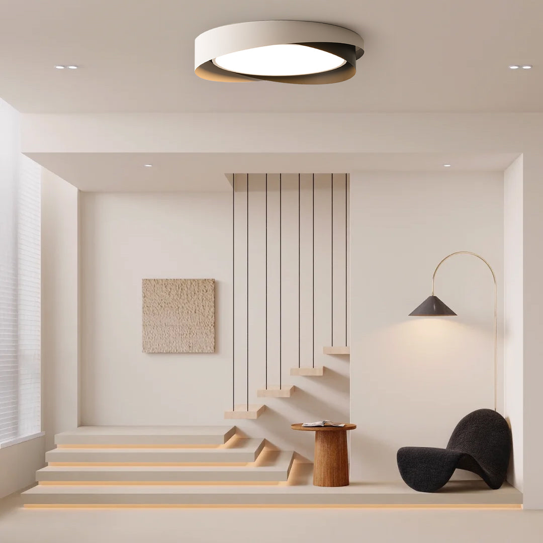 Candeeiro de Teto Aurelo Halo Minimalista com LED para Casa