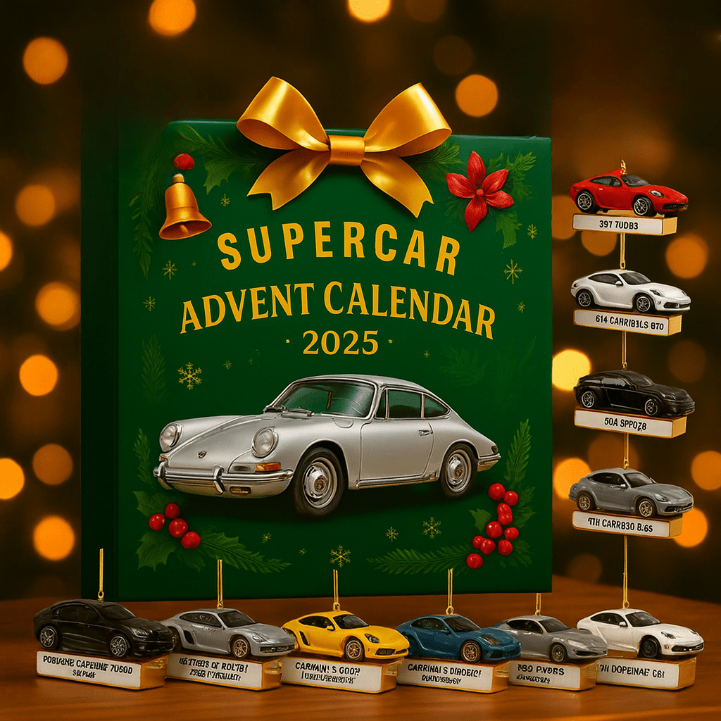 PulseDrive limitált szuperautó adventi naptár 24 precíziós miniatűrrel rajongóknak