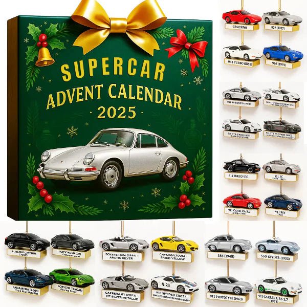 PulseDrive limitált szuperautó adventi naptár 24 precíziós miniatűrrel rajongóknak