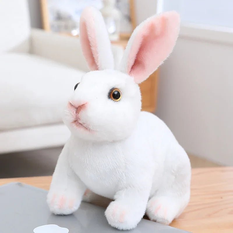 WhisperWool Realistisches 20 cm Plüschhäschen für Osterdekoration und Geschenk