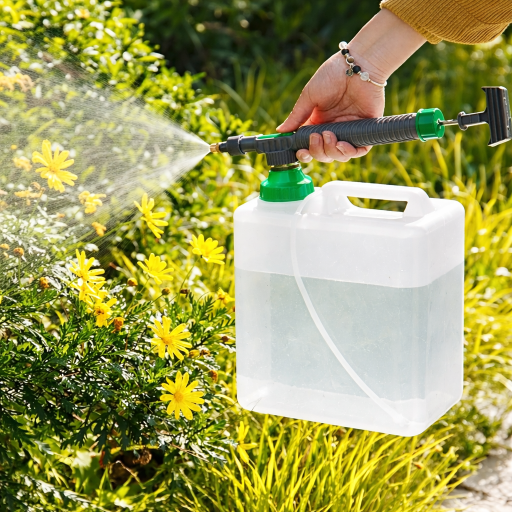 Pulverizador Reutilizável EnviroSpray Para Jardineiros Com Bocal Ajustável a 360 Graus