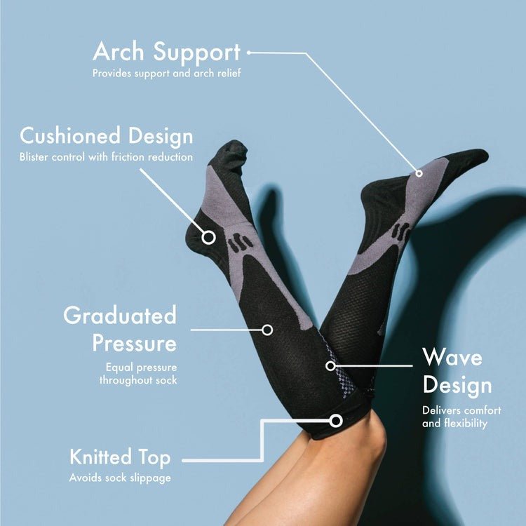 Bas de compression graduée VivaFlow pour soulager les jambes fatiguées