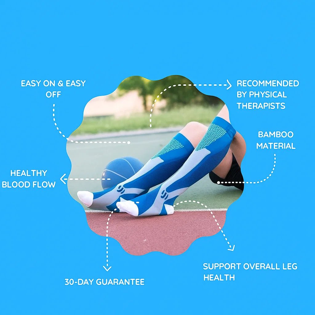Bas de compression graduée VivaFlow pour soulager les jambes fatiguées