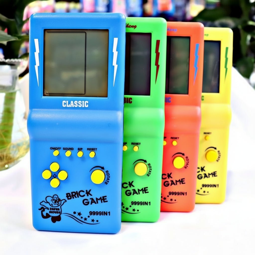 PixelNova Retro Tetris portabil cu ecran de 3,5 inch pentru toate vârstele, ore întregi de distracție