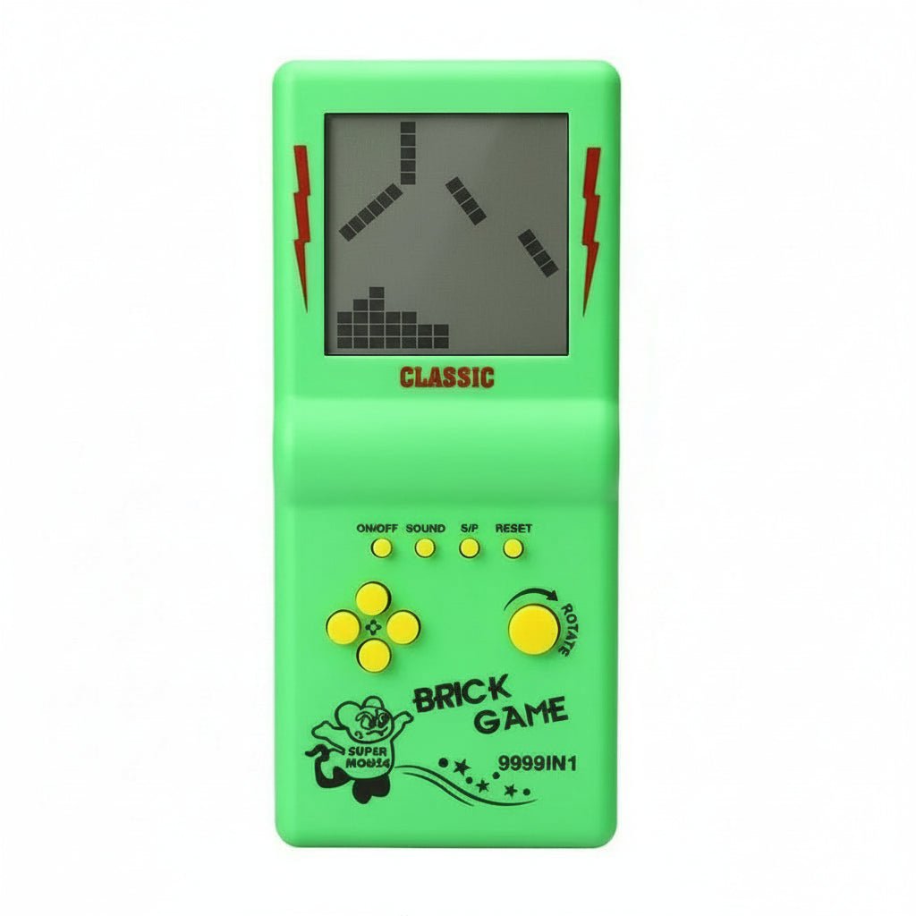 PixelNova Retro Tetris portabil cu ecran de 3,5 inch pentru toate vârstele, ore întregi de distracție