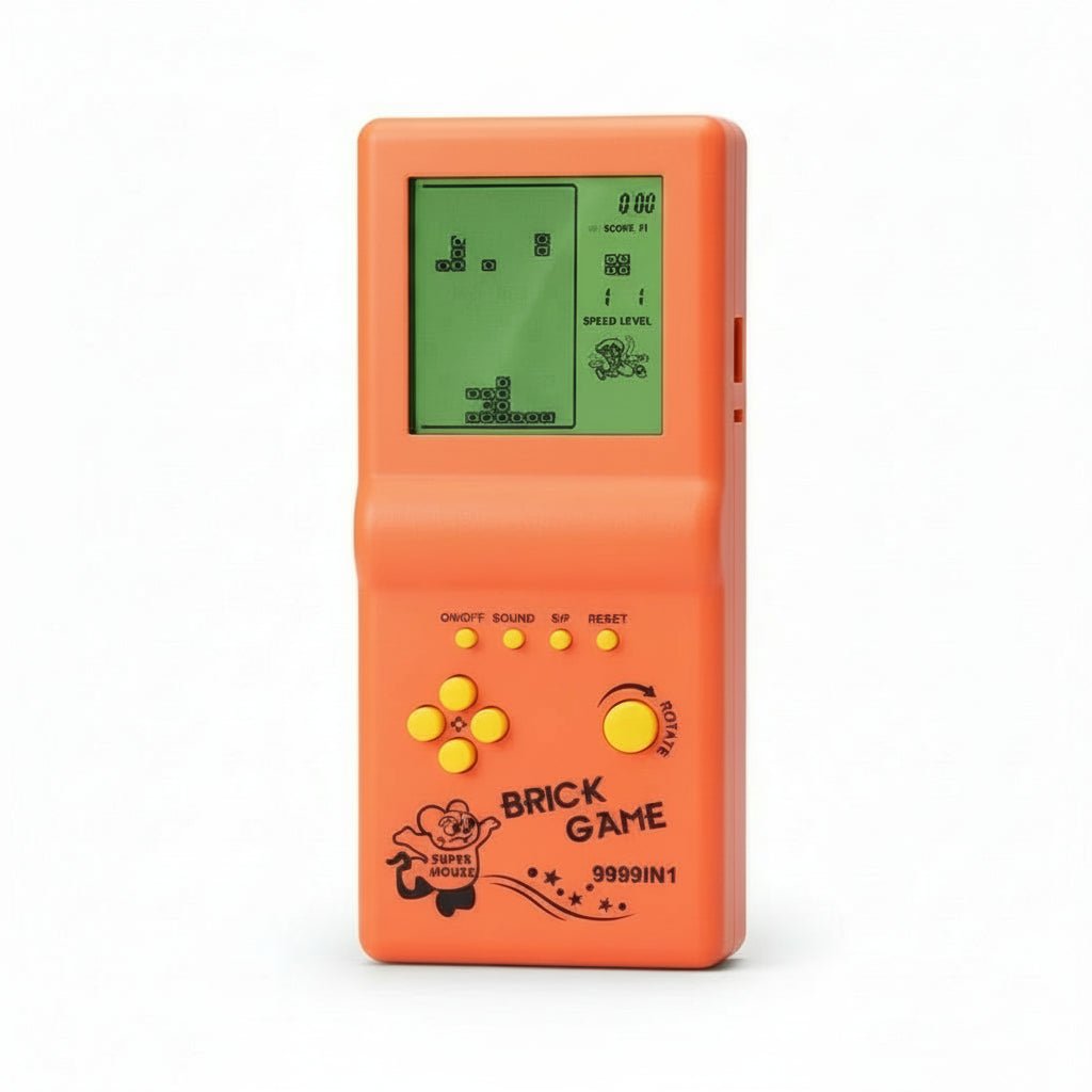 PixelNova Retro Tetris portabil cu ecran de 3,5 inch pentru toate vârstele, ore întregi de distracție